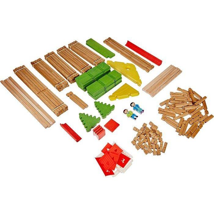 Jeujura My Wooden Chalet - Juego de Construcción de Madera Natural y Teñida con 175 Piezas, para Niños a partir de 5 años 2 Jeujura My Wooden Chalet - Juego de Construcción de Madera Natural y Teñida con 175 Piezas, para Niños a partir de 5 años 2