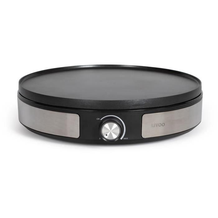 Livoo DOP247 Crepera Reversible 1500W - Placa Grande Ø33cm o 7 Mini Crêpes Ø10cm - Antiadherente y Termostato Regulable 1 Livoo DOP247 Crepera Reversible 1500W - Placa Grande Ø33cm o 7 Mini Crêpes Ø10cm - Antiadherente y Termostato Regulable 1