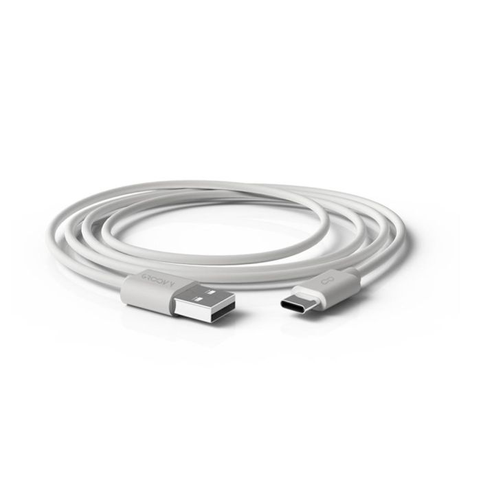 Cable Groovy Usb-A A Tipo C Longitud 1 Mt Color Blanco 1