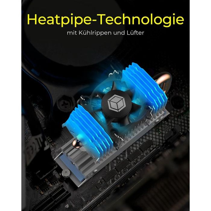 K Kühlkörper IcyBox SSD M.2 schwenkbar 2 K Kühlkörper IcyBox SSD M.2 schwenkbar 2