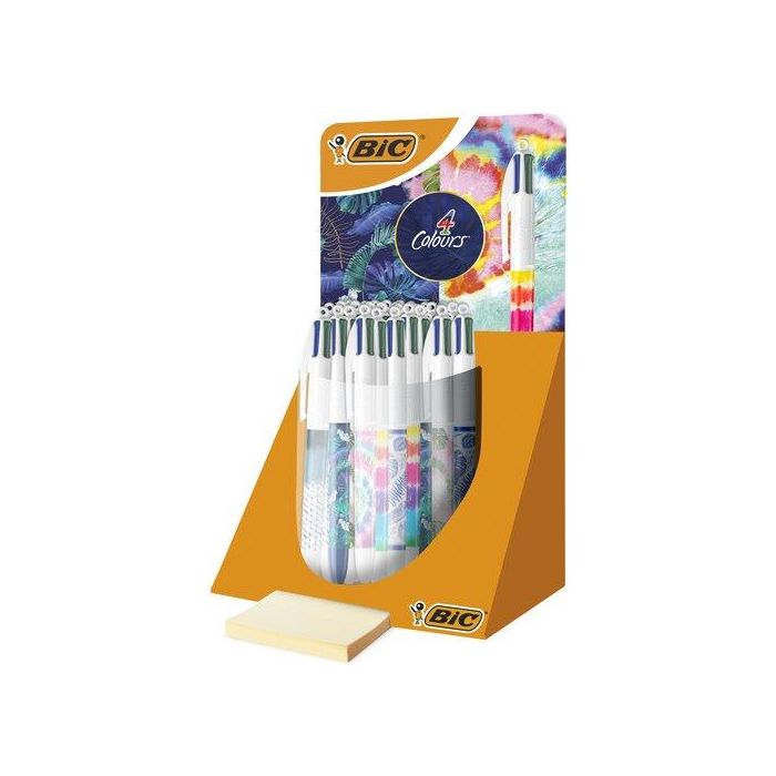 Boligrafo De 4 Colores Bic Decorado Expositor De 30
