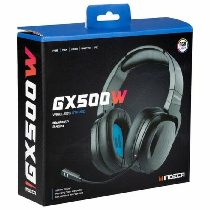 Auriculares con Micrófono Indeca Negro 1 Auriculares con Micrófono Indeca Negro 1