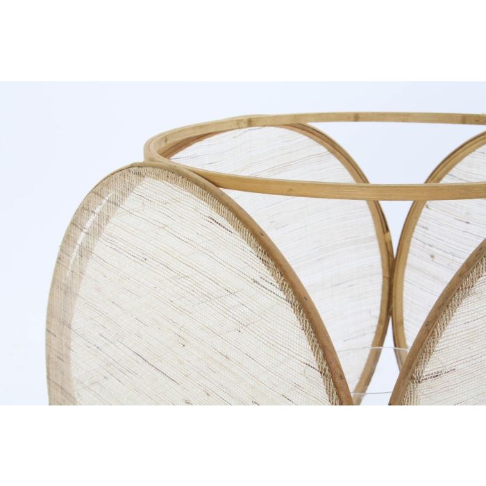 DKD Home Decor Portavela Oriental de Bambú y Cristal, Marrón - Colección Yejun, 42 cm Ancho x 55 cm Alto x 42 cm Fondo 2