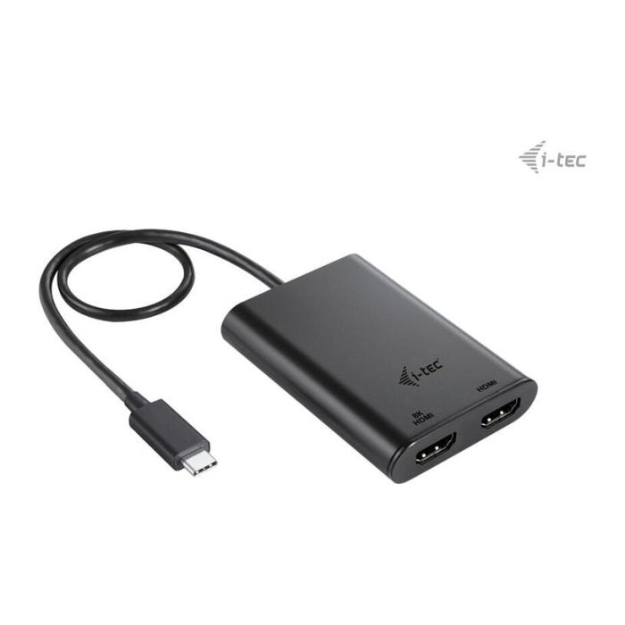 Adaptador HDMI i-Tec C31DUAL4K60HDMI Negro