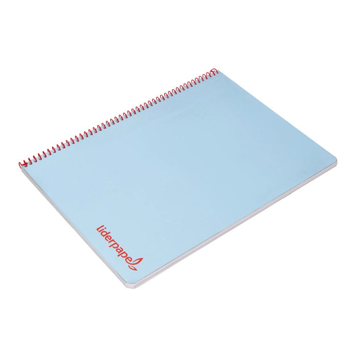 Liderpapel Cuaderno Espiral A4 Wonder Tapa Plástico 80 Hojas 90gr Cuadro 4mm Azul 6