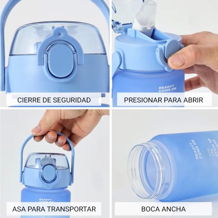Botella de Agua Sport Multicolor 600 ml - Bewinner (12 Unidades) 2 Botella de Agua Sport Multicolor 600 ml - Bewinner (12 Unidades) 2