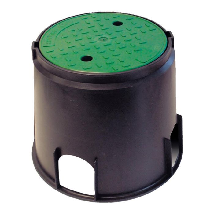 Aqua Control Arqueta Circular para 2 Válvulas ø25x30cm de Polipropileno. Protección y Alojamiento para Válvulas Enterradas. 0 Aqua Control Arqueta Circular para 2 Válvulas ø25x30cm de Polipropileno. Protección y Alojamiento para Válvulas Enterradas. 0