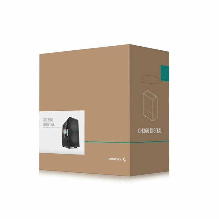 Deepcool DEE1717288581174 - Caja PC Minitorre CH360 Digital, Formato Micro-ATX, Sin Fuente de Alimentación, Negra 15 Deepcool DEE1717288581174 - Caja PC Minitorre CH360 Digital, Formato Micro-ATX, Sin Fuente de Alimentación, Negra 15