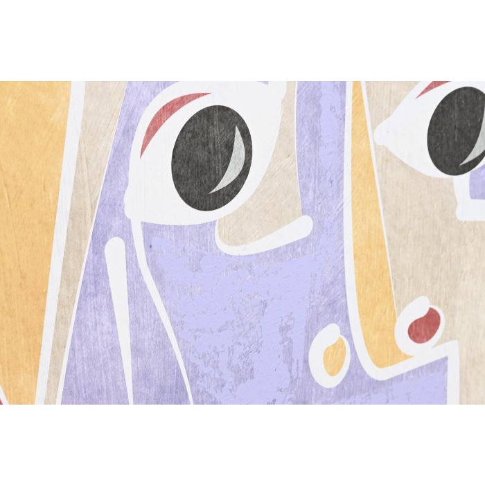 DKD Home Decor Cuadro Urban Caras Abstracto Multicolor 83x83 cm (4 cm fondo) Set de 2 Unidades de Lienzo 2 DKD Home Decor Cuadro Urban Caras Abstracto Multicolor 83x83 cm (4 cm fondo) Set de 2 Unidades de Lienzo 2