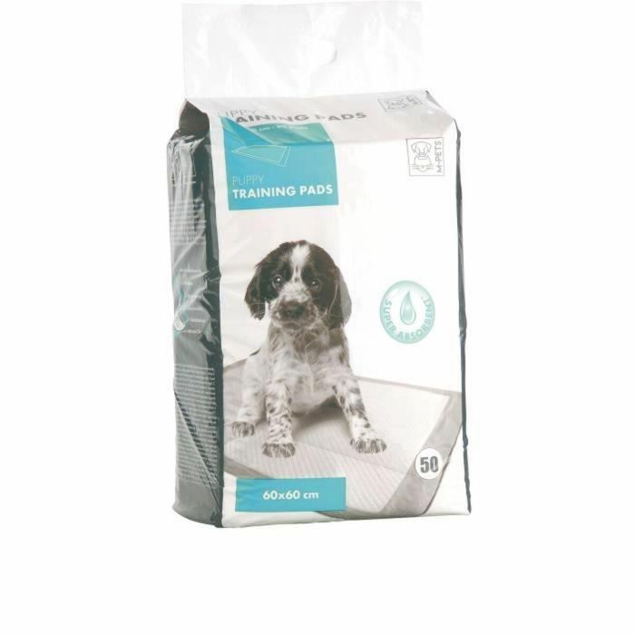 M Pets PADPY Carpet Educator Cojines de Entrenamiento para Cachorros - 50 Piezas - Blanco 1