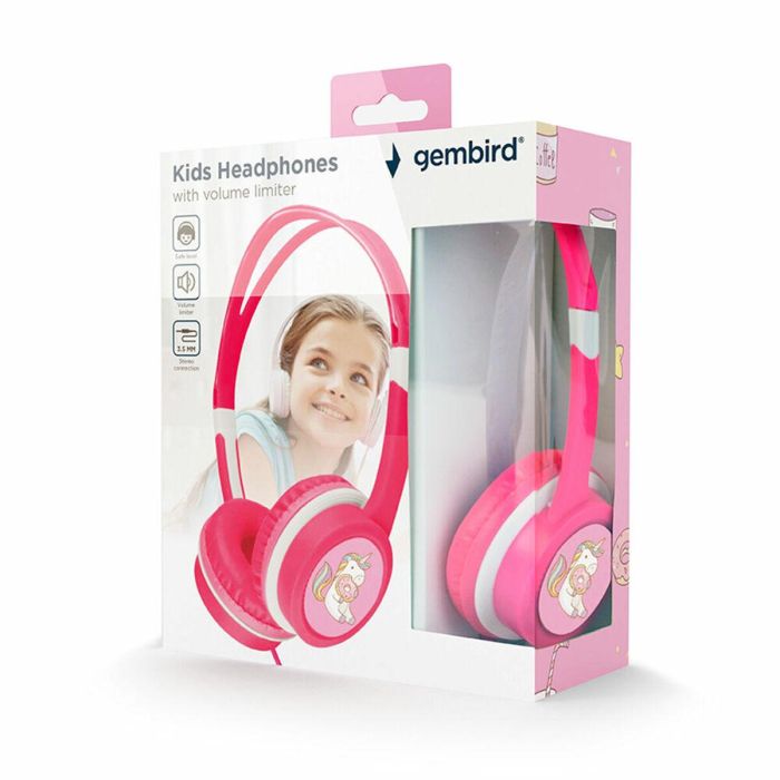 Auriculares de Diadema GEMBIRD MHP-JR-PK Infantil Auriculares de Diadema GEMBIRD MHP-JR-PK Infantil