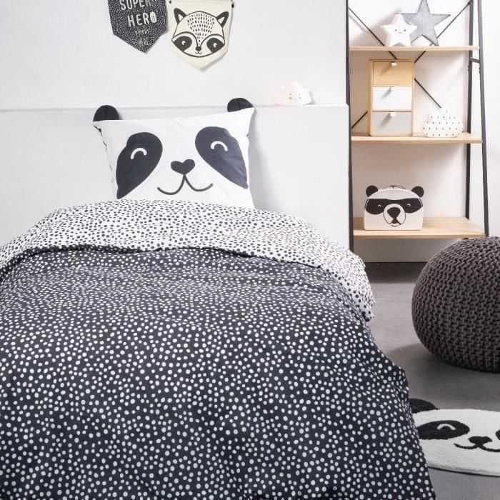 Juego de cama TODAY - funda nórdica 140x200 + 2 fundas de almohada 63x63 - 1 persona - FUNNY2.8 - Verde Juego de cama TODAY - funda nórdica 140x200 + 2 fundas de almohada 63x63 - 1 persona - FUNNY2.8 - Verde