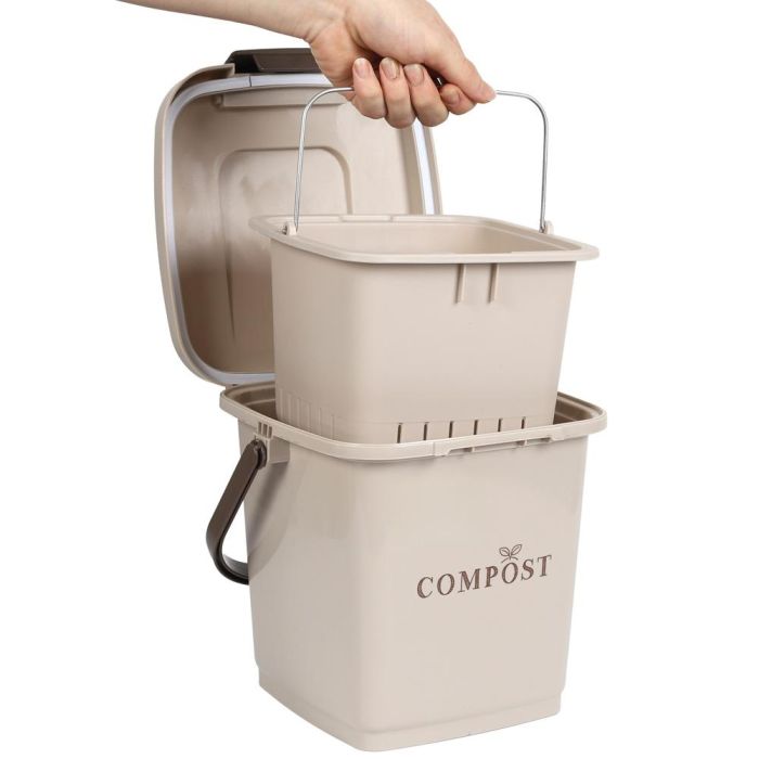 Je cherche une Idee Cubo Compost 8 L con asa y cierre de solapa, de polipropileno, para residuos orgánicos 4 Je cherche une Idee Cubo Compost 8 L con asa y cierre de solapa, de polipropileno, para residuos orgánicos 4