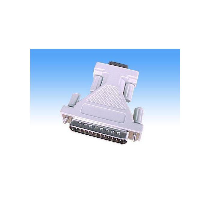 MicroConnect ADA9F25 Adaptador de Género DB9 Hembra a DB25 Macho Convertidor para Conexiones Serie