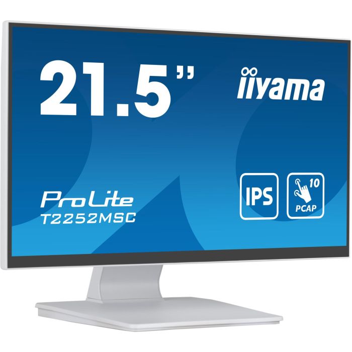 iiyama ProLite T2252MSC-W2 Monitor Táctil 21.5" FHD IPS 1920x1080 5ms Blanco con Altavoces HDMI DP USB 3.2 6 iiyama ProLite T2252MSC-W2 Monitor Táctil 21.5" FHD IPS 1920x1080 5ms Blanco con Altavoces HDMI DP USB 3.2 6