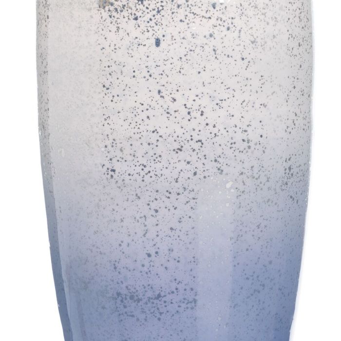 Botella Azul Plateado Resina Cristal 16 x 16 x 44 cm Decorativa 3