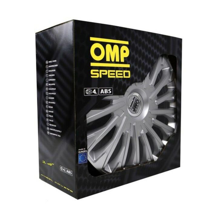 Tapacubos OMP Stinger Speed Plateado 14" (4 uds) 2