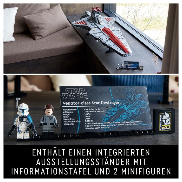 LEGO Star Wars Crucero de Ataque Clase Venator de la República 75367 - Juego de Construcción con 5374 Piezas 32