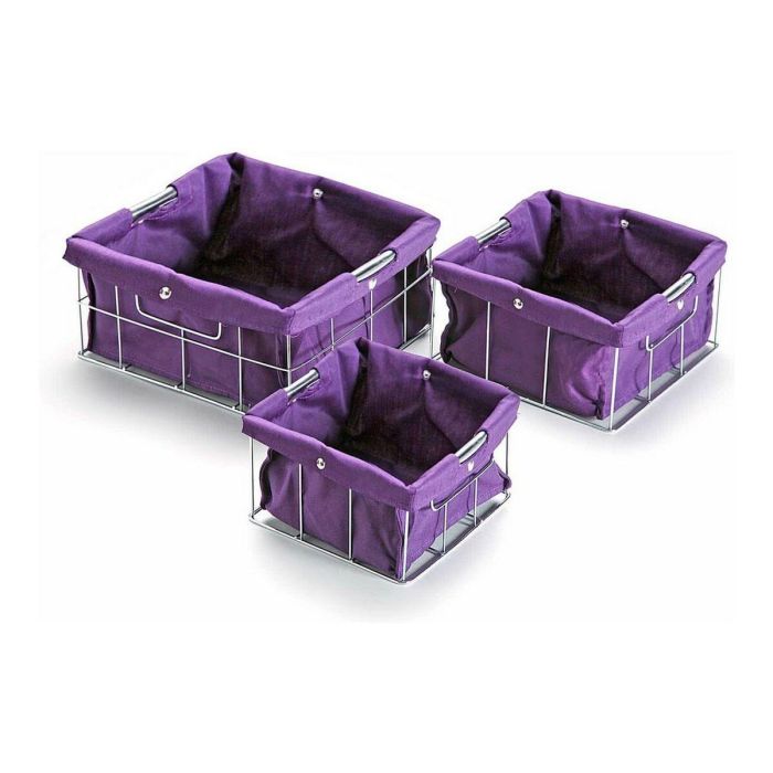 Set de Cajas Organizadoras Apilables Versa VS-10650020 26 x 12 x 26 cm
