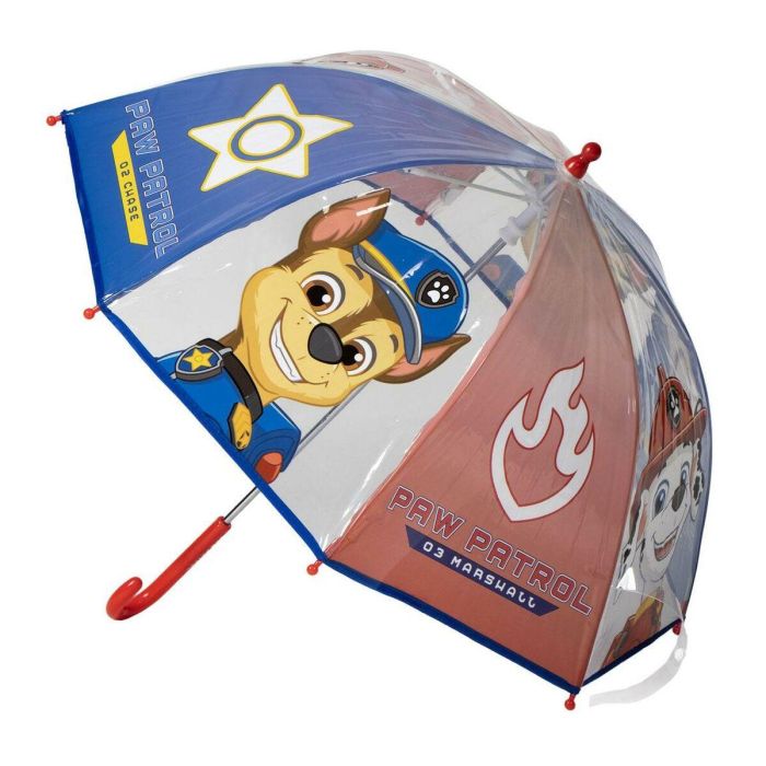 Cerdá Paraguas Manual Transparente Tipo Burbuja POE Paw Patrol 45 cm Azul para Niños +3 años 5 Cerdá Paraguas Manual Transparente Tipo Burbuja POE Paw Patrol 45 cm Azul para Niños +3 años 5