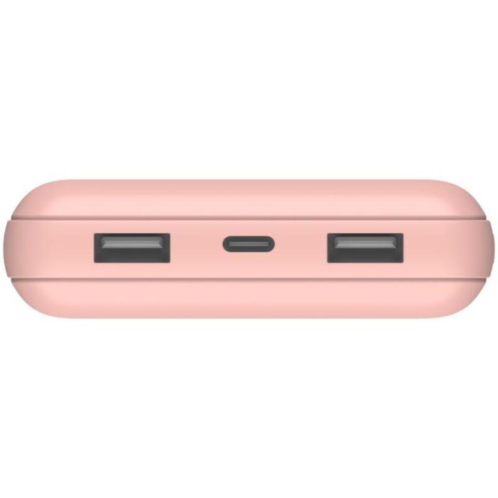 Belkin BOOST CHARGE Powerbank 20.000mAh 15W USB-A y USB-C Rosa 3 Belkin BOOST CHARGE Powerbank 20.000mAh 15W USB-A y USB-C Rosa 3