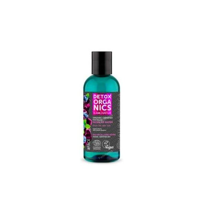 NATURA SIBERICA Detox Agua Micelar Facial Negra 170ml. Eco Vegan Purificante e Hidratante con Abedul y Arándano Volcánico