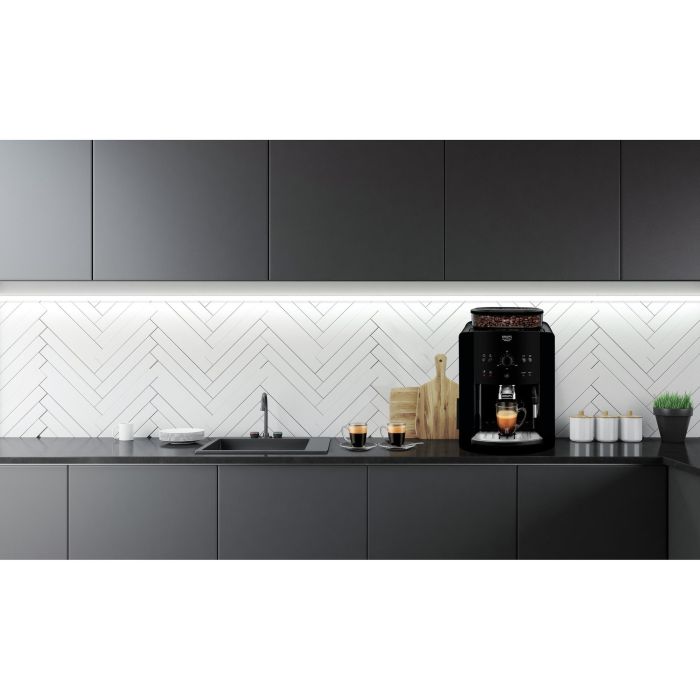 Krups Arabica EA8110 Cafetera Espresso Automática Quattro Force 1.7L 1450W con Molinillo Integrado Negro 6