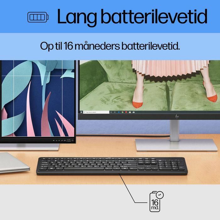 HP 230 Teclado Inalámbrico Negro Diseño Suiza 2.4GHz – Cómodo, Silencioso, Teclas Chiclet, Batería Larga Duración 17