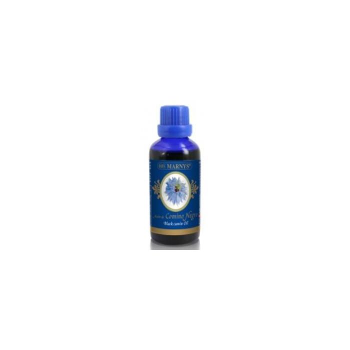 MARNYS Aceite de Comino Negro 50ml, Presión en frío, Rico en Omega 3 y 6 para uso alimentario y tópico