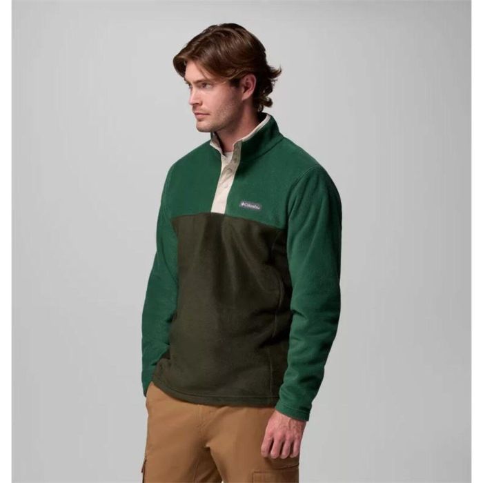 Forro Polar Columbia Sns Mountain™ Half Snap Oliva Hombre 33 2