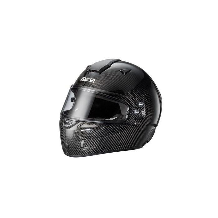 Sparco S0033540XS Casco Air KF-7W Carbono FIA para Karting Negro Talla XS - Doble Ventilación y Visera Ajustable