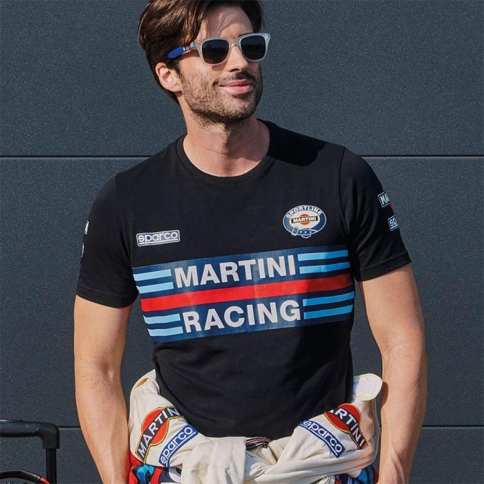 Sparco Camiseta Martini-R Talla XXL Azul Marino 1