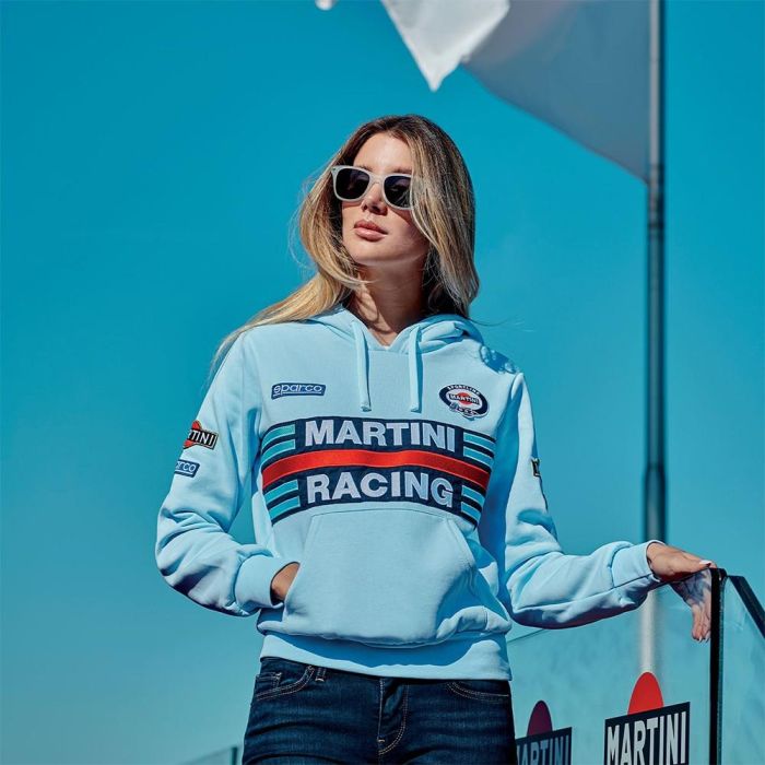 Sparco Sudadera Sparco Con Capucha Mujer Martini-R Talla S Celeste 1 Sparco Sudadera Sparco Con Capucha Mujer Martini-R Talla S Celeste 1