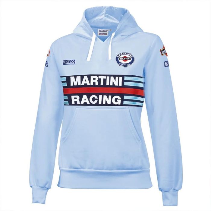 Sudadera Sparco Con Capucha Mujer Martini-R Talla S Celeste S01397MRCE1S Sudadera Sparco Con Capucha Mujer Martini-R Talla S Celeste S01397MRCE1S