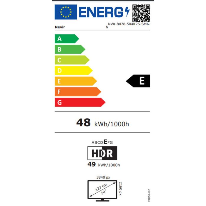 Smart TV NEVIR 8078 4K Ultra HD 50" LED 1