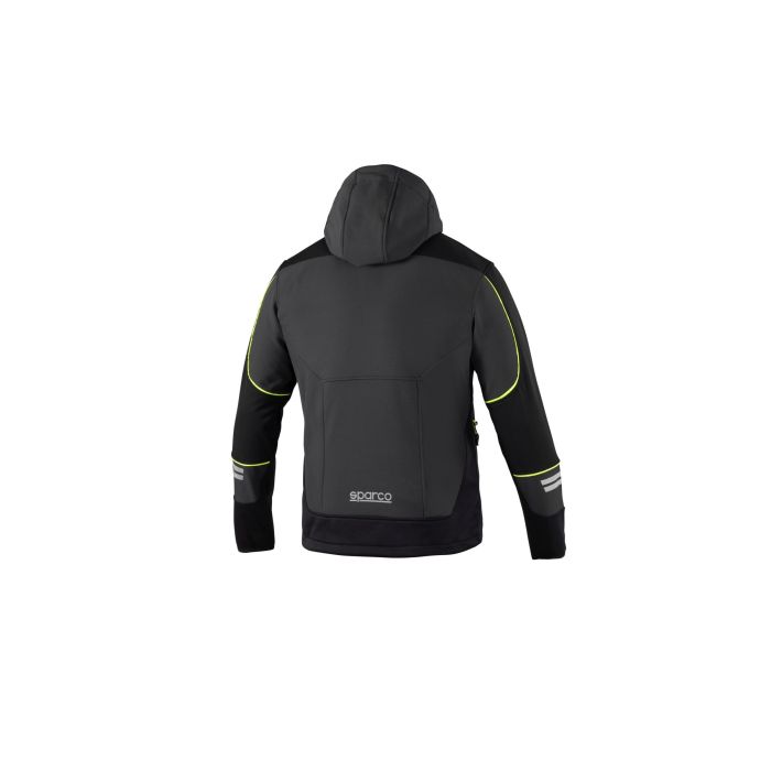 Sparco Chaqueta Soft-Shell Tech Tw Talla XS Gris-Amarillo Fluo 1
