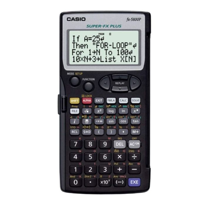 Calculadora Científica Casio FX-5800P-S-EH Negro 1