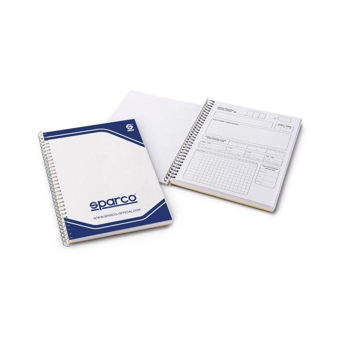 Sparco S03725 Cuaderno de Apuntes Rally 2020 A4 para Copilotos. Páginas para registro de etapas, encuadernación lateral resistente. Sparco S03725 Cuaderno de Apuntes Rally 2020 A4 para Copilotos. Páginas para registro de etapas, encuadernación lateral resistente.