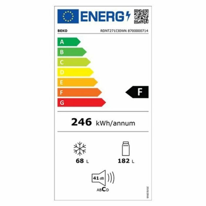 Frigorífico BEKO RDNT271I30WN Blanco Independiente 1 Frigorífico BEKO RDNT271I30WN Blanco Independiente 1
