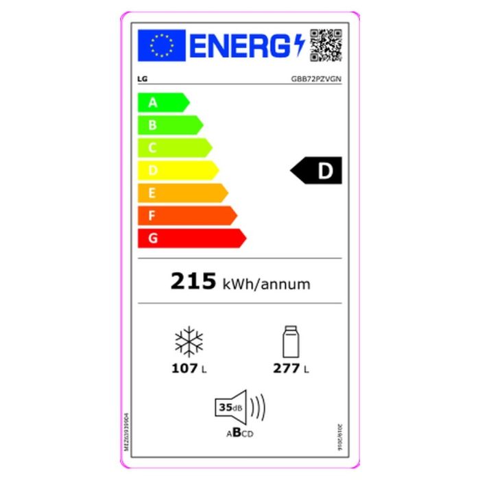 Frigorífico combinado LG GBB72PZVGN Acero Inoxidable (203 x 60 cm) 1 Frigorífico combinado LG GBB72PZVGN Acero Inoxidable (203 x 60 cm) 1