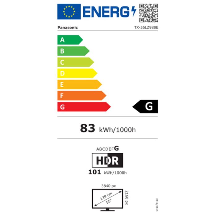 Smart TV Panasonic Corp. TX55LZ980E 55" Ultra HD 4K OLED Wi-Fi 1 Smart TV Panasonic Corp. TX55LZ980E 55" Ultra HD 4K OLED Wi-Fi 1
