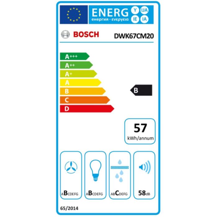 Campana Convencional BOSCH DWK67CM20 Blanco 1 Campana Convencional BOSCH DWK67CM20 Blanco 1
