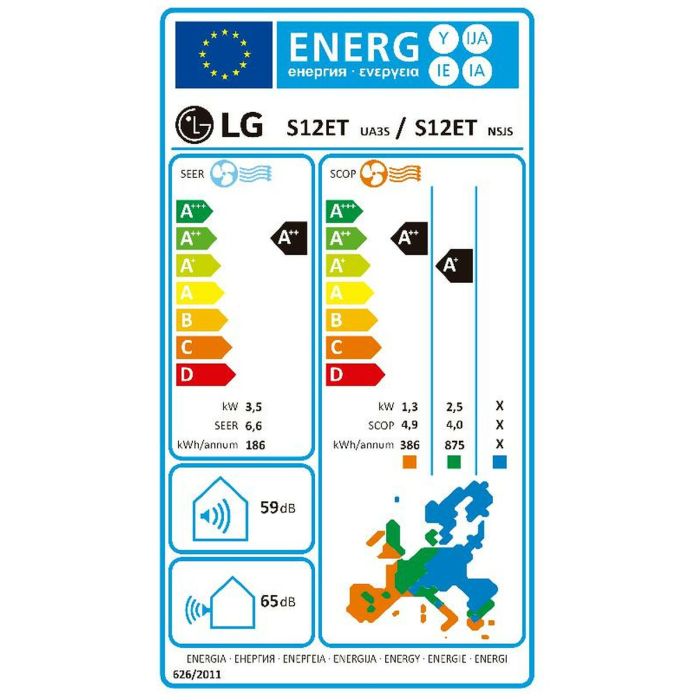 Aire Acondicionado LG LGWIFI12.SET Blanco A++ A+++ 1