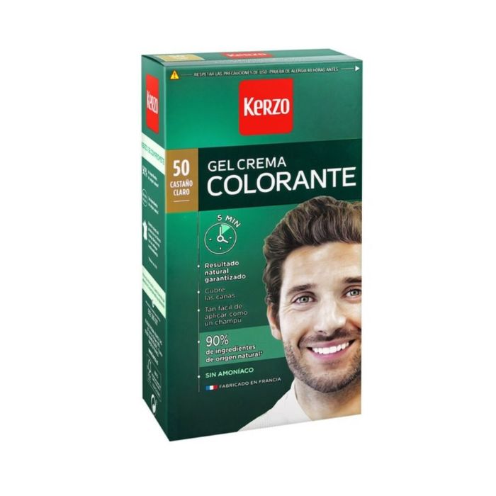 Tinte sin Amoniaco Kerzo Tinte Para Hombre 50 - Castaño Claro 100 g 0 Tinte sin Amoniaco Kerzo Tinte Para Hombre 50 - Castaño Claro 100 g 0