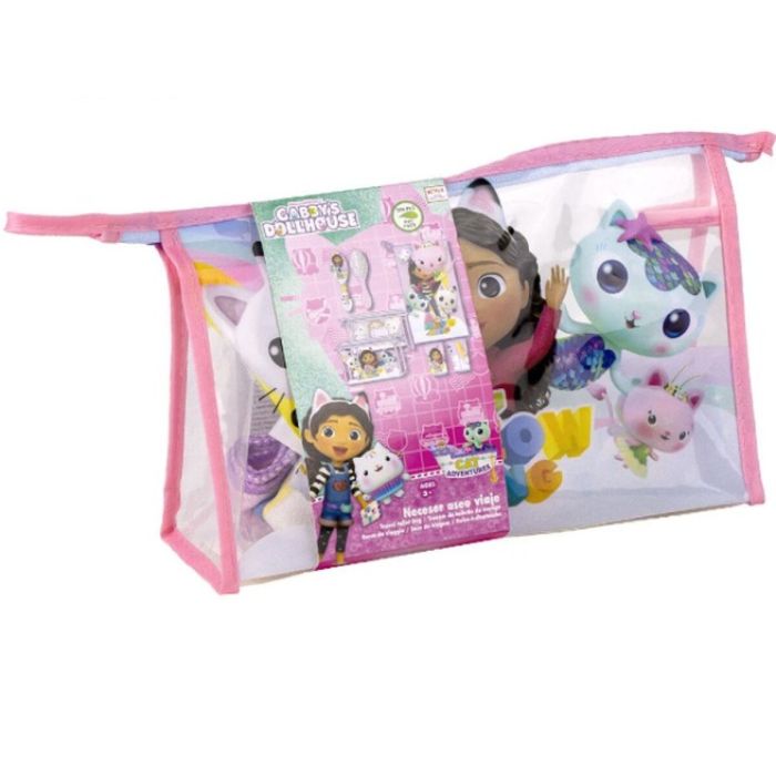 Set de Aseo Infantil para Viaje Gabby's Dollhouse 4 Piezas Rosa Set de Aseo Infantil para Viaje Gabby's Dollhouse 4 Piezas Rosa