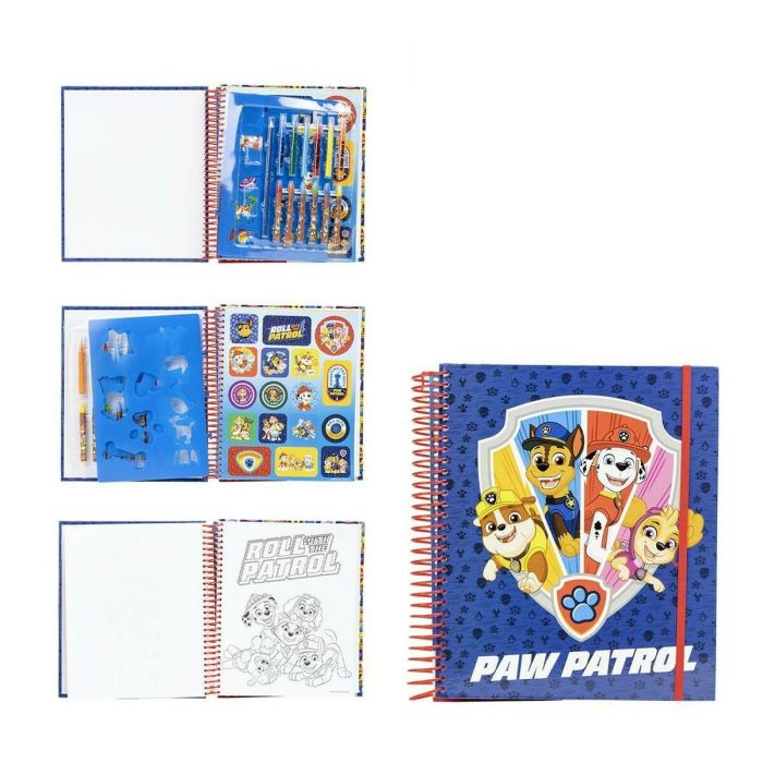 Album Actividades Coloreable Paw Patrol Azul Oscuro