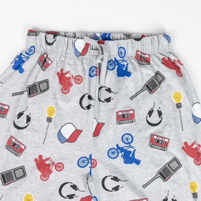 Pijama Stranger Things Gris Negro 3 Pijama Stranger Things Gris Negro 3