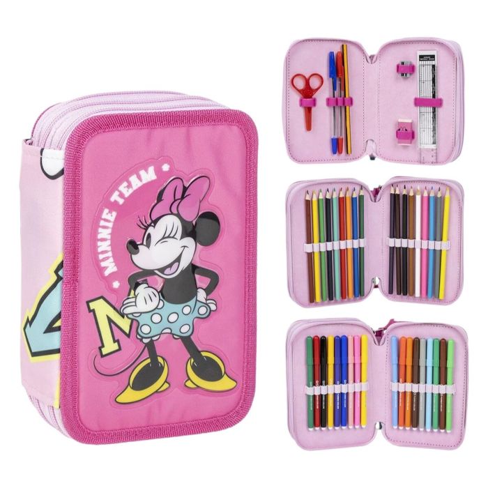 Plumier con accesorios minnie 12.5 x 6.5 x 19.5 cm