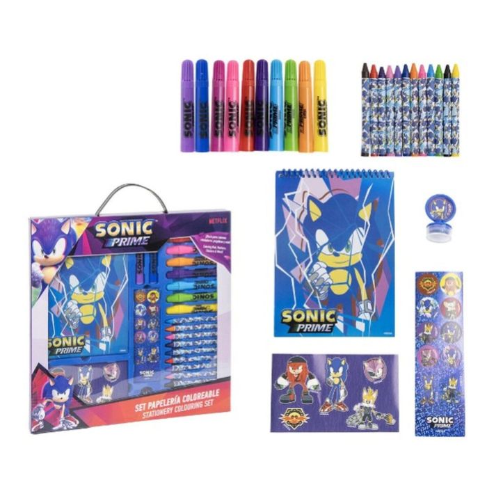 Set de Papelería Sonic Azul