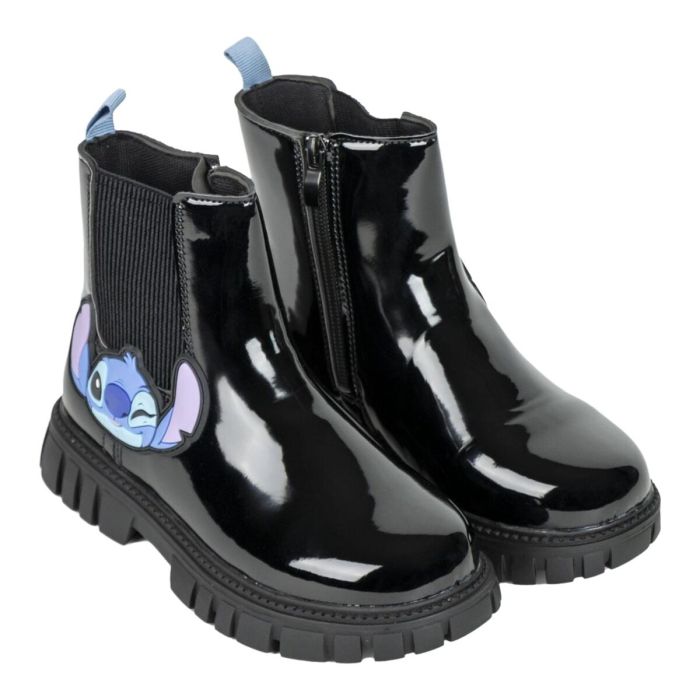 Botas Casual Infantiles Stitch Negro 1